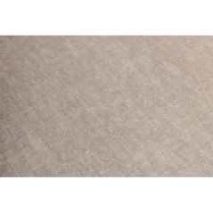 Invicta SIGNUM Kanapa narożna 3-osobowa z pufą prawa aksamit taupe 313 x 110 x 103cm / 44538