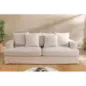 Invicta Sofa HEAVEN 3 osobowa lniana naturalna 210 x 105 x 88cm / 44448