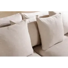 Invicta Sofa HEAVEN 3 osobowa lniana naturalna 210 x 105 x 88cm / 44448