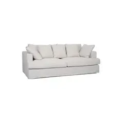 Invicta Sofa HEAVEN 3 osobowa lniana naturalna 210 x 105 x 88cm / 44448