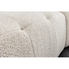 Invicta ROYAL Sofa 4 osobowa szampański beż bouclé 295 x 86 x 145cm / 44336