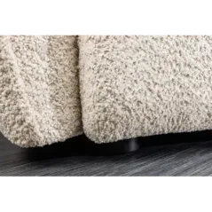 Invicta ROYAL Sofa 4 osobowa szampański beż bouclé 295 x 86 x 145cm / 44336