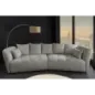 Invicta ROYAL Sofa 4 osobowa szary bouclé 295 x 86 x 145cm / 44542