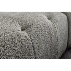 Invicta ROYAL Sofa 4 osobowa szary bouclé 295 x 86 x 145cm / 44542