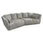 Invicta ROYAL Sofa 4 osobowa szary bouclé 295 x 86 x 145cm / 44542