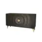 Invicta Komoda GOLDEN SUNSET czarne złoto z drewna mango 3D 140 x 75 x 38cm / 46658 Invicta Komoda GOLDEN SUNSET czarne złoto z drewna mango 3D 140 x 75 x 38cm / 46658