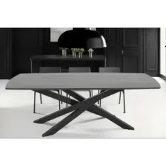 Invicta Stół do jadalni SIGNUM ciemnobrązowe drewno mango 220cm / 45837