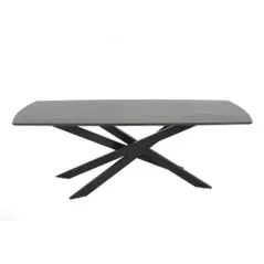Invicta Stół do jadalni SIGNUM ciemnobrązowe drewno mango 220cm / 45837
