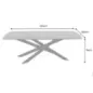Invicta Stół do jadalni SIGNUM ciemnobrązowe drewno mango 220cm / 45837 Invicta Stół do jadalni SIGNUM ciemnobrązowe drewno mango 220cm / 45837