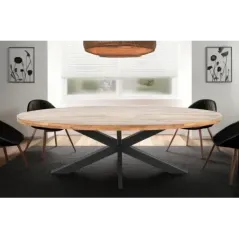 Invicta GALAXIE Oval Stół do jadalni mango 240cm / 45771