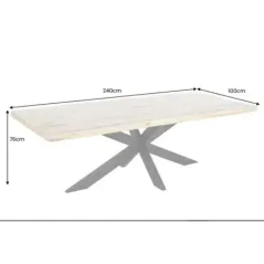 Invicta GALAXIE Stół do jadalni mango 240cm / 45772