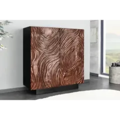 Invicta FLUID Komoda akacja ciemny orzech 3D 100 x 110 x 38cm / 45601
