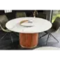 Invicta Stół do jadalni GATSBY mango marmur biały Ø 140cm / 45830 Invicta Stół do jadalni GATSBY mango marmur biały Ø 140cm / 45830