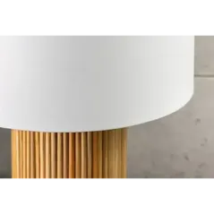 Invicta Lampa stołowa GATSBY drewno wierzbowe sosnowe Ø 50cm / 44496