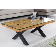 Invicta Stolik kawowy BARRACUDA teak z recyklingu 110cm / 45679