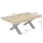 Invicta Stolik kawowy BARRACUDA teak z recyklingu 110cm / 45679