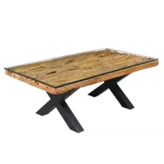 Invicta Stolik kawowy BARRACUDA teak z recyklingu 110cm / 45679