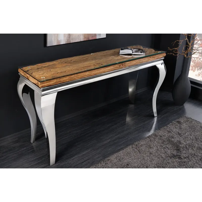 Invicta Konsola Modern Barock BARRACUDA teak 145 x 80 x 45cm / 44364 Invicta Konsola Modern Barock BARRACUDA teak 145 x 80 x 45cm / 44364