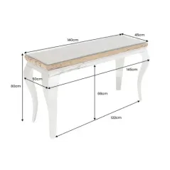 Invicta Konsola Modern Barock BARRACUDA teak 145 x 80 x 45cm / 44364