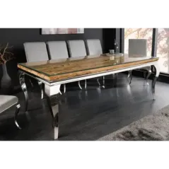 Invicta Stół do jadalni Modern Barock BARRACUDA teak 200 x 80 x 100cm / 44363