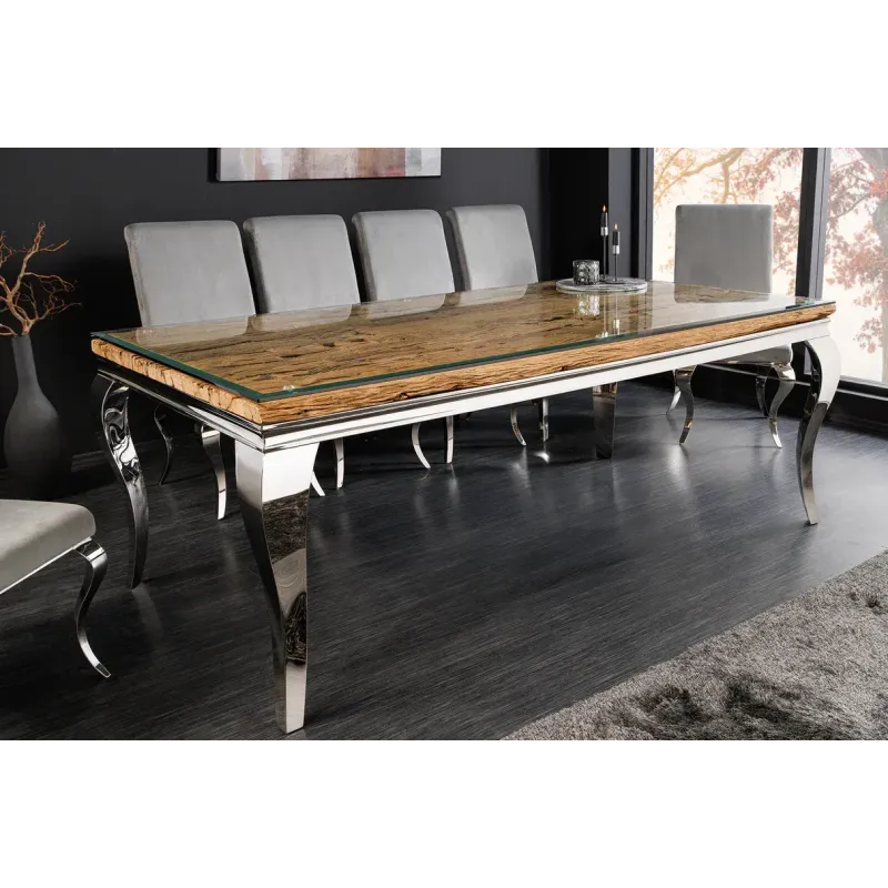 Invicta Stół do jadalni Modern Barock BARRACUDA teak 200 x 80 x 100cm / 44363 Invicta Stół do jadalni Modern Barock BARRACUDA teak 200 x 80 x 100cm / 44363