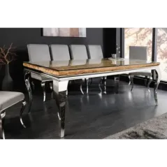 Invicta Stół do jadalni Modern Barock BARRACUDA teak 200 x 80 x 100cm / 44363