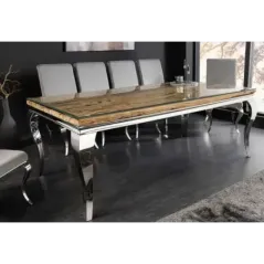 Invicta Stół do jadalni Modern Barock BARRACUDA teak 200 x 80 x 100cm / 44363
