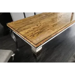 Invicta Stół do jadalni Modern Barock BARRACUDA teak 200 x 80 x 100cm / 44363