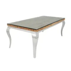 Invicta Stół do jadalni Modern Barock BARRACUDA teak 200 x 80 x 100cm / 44363