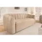 Invicta Sofa tapicerowana BABYLON 3 osobowa beżowy aksamit 200cm / 44511