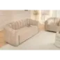 Invicta Sofa tapicerowana BABYLON 3 osobowa beżowy aksamit 200cm / 44511