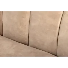 Invicta Sofa tapicerowana BABYLON 3 osobowa beżowy aksamit 200cm / 44511