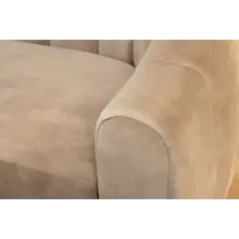 Invicta Sofa tapicerowana BABYLON 3 osobowa beżowy aksamit 200cm / 44511