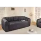 Invicta Sofa tapicerowana BABYLON 3 osobowa antracytowy aksamit 200cm / 44510