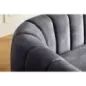 Invicta Sofa tapicerowana BABYLON 3 osobowa antracytowy aksamit 200cm / 44510