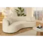 Invicta Sofa ATELIER L 3 osobowa beżowe bouclé 230cm / 46546