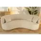 Invicta Sofa ATELIER L 3 osobowa beżowe bouclé 230cm / 46546
