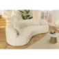Invicta Sofa ATELIER L 3 osobowa beżowe bouclé 230cm / 46546