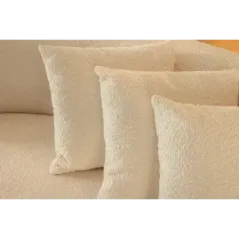 Invicta Sofa ATELIER L 3 osobowa beżowe bouclé 230cm / 46546
