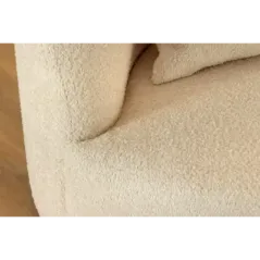 Invicta Sofa ATELIER L 3 osobowa beżowe bouclé 230cm / 46546