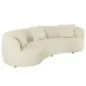 Invicta Sofa ATELIER L 3 osobowa beżowe bouclé 230cm / 46546