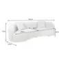 Invicta Sofa ATELIER L 3 osobowa beżowe bouclé 230cm / 46546