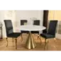 Invicta Stół okrągły ELEGANCIA blat optyka marmuru Ø 130cm / 45898