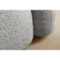 Invicta Sofa tapicerowana ART DECO 3 osobowa szare bouclé 200cm / 44508