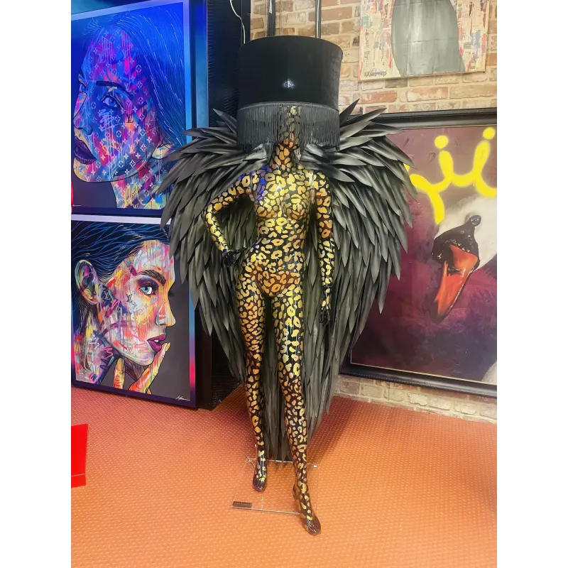 Lampa podłogowa LADY ANGEL PHANTER z abażurem 180cm