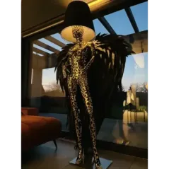 Lampa podłogowa LADY ANGEL PHANTER z abażurem 180cm