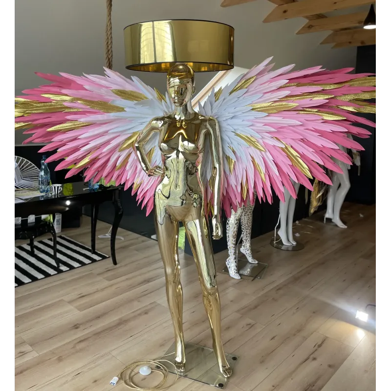 Lampa podłogowa LADY ANGEL GOLD & CRAYON