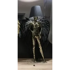 Lampa podłogowa LADY ANGEL PHANTER 2 z abażurem 180cm