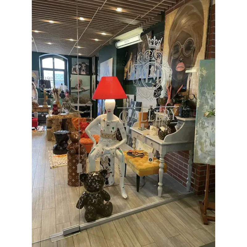 Lampa podłogowa LADY GUCCI 2 z abażurem 180cm