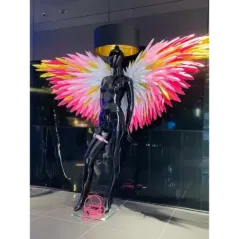 Lampa podłogowa LADY ANGEL BLACK & CRAYON 180cm